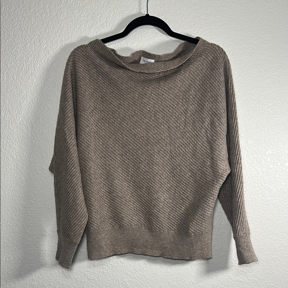 The Reset Sweaters - The Reset R Label Wool Cashmere Blend Cozy Taupe Sweater L